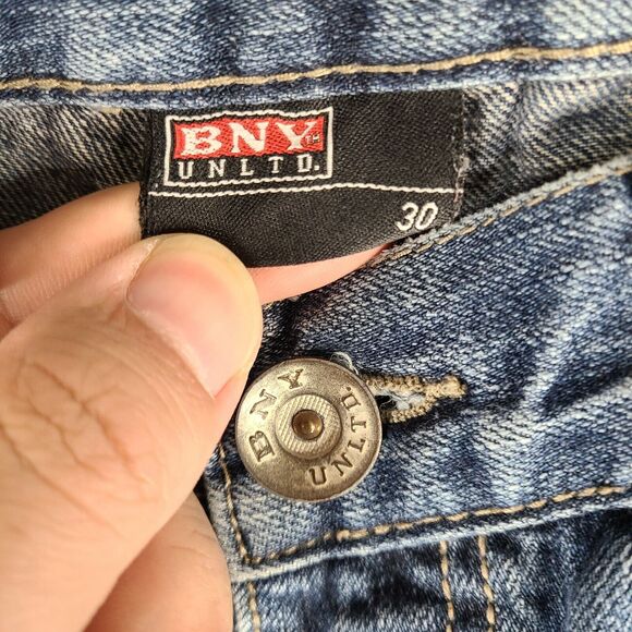 BNY‎ Unlimited Women's Jeans Size 30 (30x31) Blue Denim Mid Rise - Picture 3 of 11